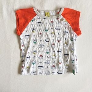 dear baby pirate print raglan style t-shirt 9 months baby boy